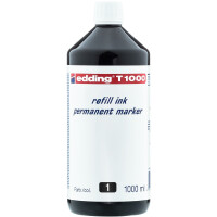 edding 4-T1000001  T 1000 Nachfülltinte Permanentmarker schwarz