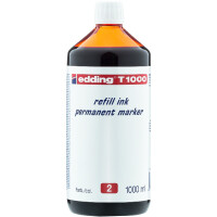edding 4-T1000002  T 1000 Nachfülltinte Permanentmarker rot