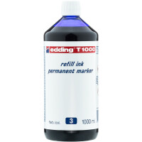 edding 4-T1000003  T 1000 Nachfülltinte Permanentmarker blau