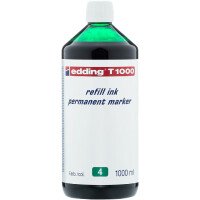 edding 4-T1000004  T 1000 Nachfülltinte Permanentmarker grün