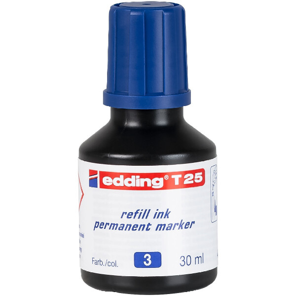 edding 4-T25003  T 25 Nachfülltinte Permanentmarker blau