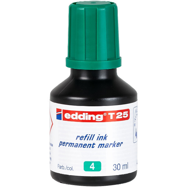 edding 4-T25004  T 25 Nachfülltinte Permanentmarker grün