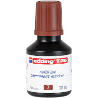 edding 4-T25007  T 25 Nachfülltinte Permanentmarker braun
