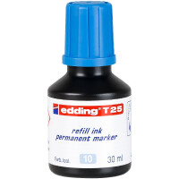 edding 4-T25010  T 25 Nachfülltinte Permanentmarker hellblau