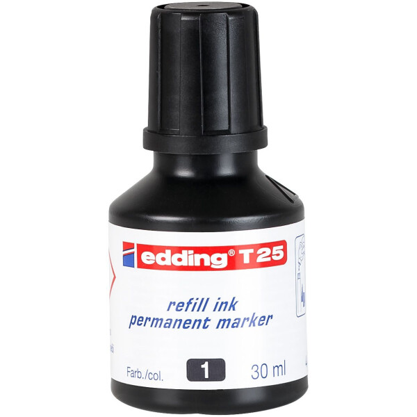 edding T 25 Nachfülltinte Permanentmarker schwarz 4-T25001