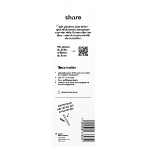 share Tintenroller schwarz-rot-blau 3er-Blister 4-0010-3