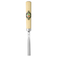 Kirschen 3239008 Kerbschnitzbeitel mit Weißbuchenheft, 8 mm Stich 39, gerade, V-förmige Schneide, Achtkantform