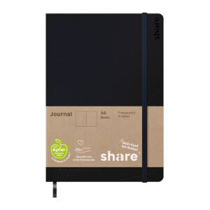 share Notizbuch A5 blanko dunkelblau 4-0014103