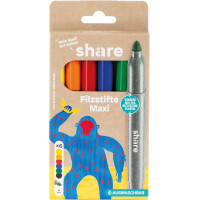 share Filzstift Maxi 6er-Set 4-0004-6