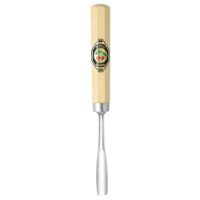 Kirschen 3229002 Kerbschnitzbeitel mit Weißbuchenheft, 2 mm Stich 8, gekröpft, mittlere Höhlung, Achtkantform