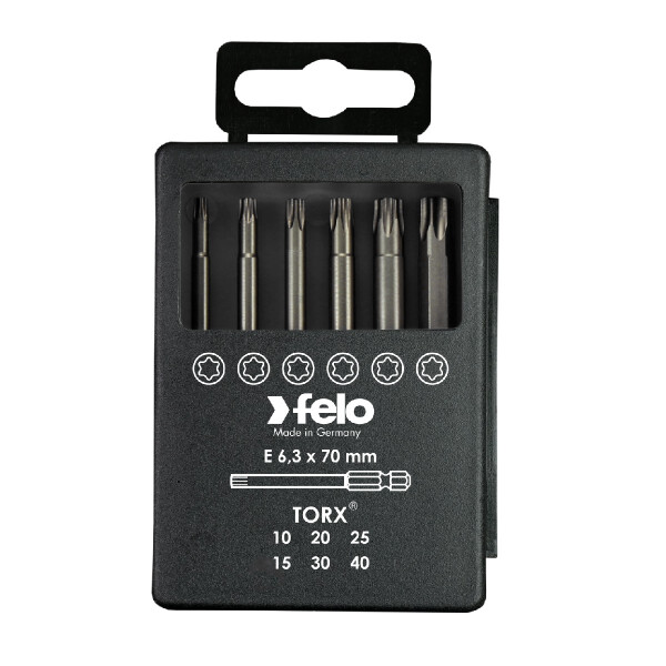 Felo Bit-Box Profi E 6,3 x 73 mm 6-tlg. TORX® 00003691716