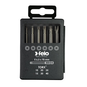 Felo Bit-Box Profi E 6,3 x 73 mm 6-tlg. TORX®...
