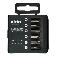 Felo Bit-Box Profi E 6,3 x 50 mm 6-tlg. PZ/PH 00003291516