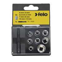 Felo Nuss-Box 1/4" 9-tlg. SW 4 - 13 mm 00005798106