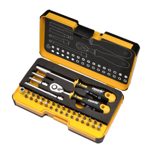 Felo XL-Strongbox "R-GO 36" 1/4" 36-tlg....