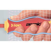 Felo Schraubendreher ERGONIC VDE E-slim Pozidriv PZ 1 x 80 00041519290