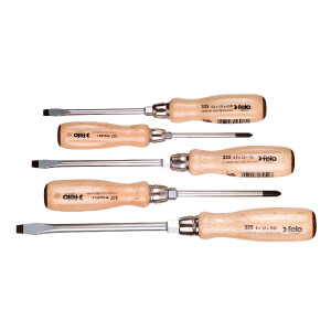Felo Schraubendreher Holzgriff Satz 5-tlg. SL/PH 00033595198