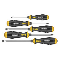 Felo Schraubendreher ERGONIC Schlagkappe Satz 5-tlg. SL/PH 1 + 2 00045095248
