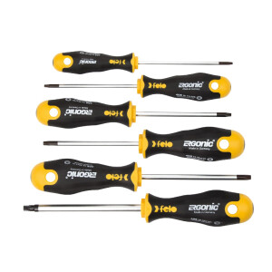 Felo Schraubendreher ERGONIC Satz 6-tlg. TORX® T 10 -...