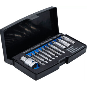 Schraubenausdreher-Satz | für defektes T-Profil (für Torx) T10 - T55 | 11-tlg.