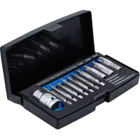 Schraubenausdreher-Satz | für defektes T-Profil (für Torx) T10 - T55 | 11-tlg.