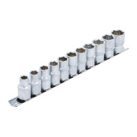 Steckschlüssel-Einsatz-Satz, Sechskant | Antrieb Innenvierkant 12,5 mm (1/2") | SW 10 - 21 mm | 11-tlg.