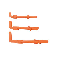 Schlauch-Abklemmzangen-Satz | 90° abgewinkelt | 155 - 220 mm | 3-tlg.