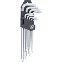 Winkelschlüssel-Satz | lang | T-Profil (für Torx) | T10 - T50 | 9-tlg.
