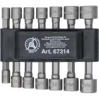 Steckschlüssel-Bit-Satz | Antrieb Außensechskant 6,3 mm (1/4") | metrisch + Zoll | 14-tlg.
