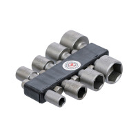 Steckschlüssel-Bit-Satz | Antrieb Außensechskant 6,3 mm (1/4") | SW 5 - 13 mm | 8-tlg.
