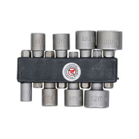 Steckschlüssel-Bit-Satz | Antrieb Außensechskant 6,3 mm (1/4") | SW 5 - 13 mm | 8-tlg.