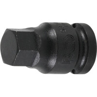 Kraft-Bit-Einsatz | Länge 42 mm | Antrieb Innenvierkant 12,5 mm (1/2") | Innensechskant 17 mm