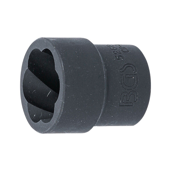 Spiral-Profil-Steckschlüssel-Einsatz / Schraubenausdreher | Antrieb Innenvierkant 12,5 mm (1/2") | SW 22 mm