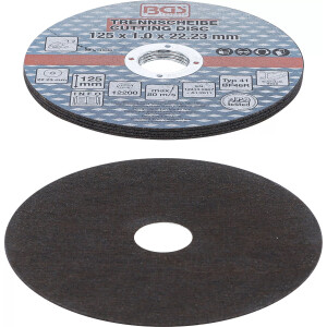 Trennscheiben für Edelstahl | Ø 125 x 1,0 x 22,2 mm | 5-tlg.