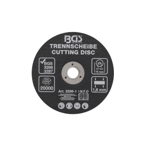 Trennscheibe | Ø 75 x 1,8 x 9,7 mm