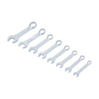 Maul-Ringschlüssel-Satz | extra kurz | Zollgrößen | SW 3/8" - 7/8" | 8-tlg.