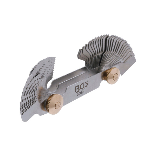 Doppel-Gewindeschablone, 52 Blatt | metrisch 0,25 - 6,0 mm, Whitworth 4G - 62G