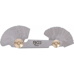 Doppel-Gewindeschablone, 52 Blatt | metrisch 0,25 - 6,0 mm, Whitworth 4G - 62G