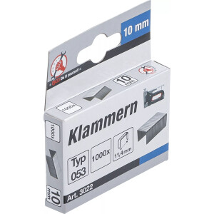 Klammern | Typ 53 | 10 x 11,4 mm | 1000 Stück