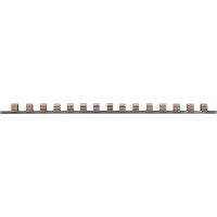 Aufsteckschiene mit 15 Clips | 12,5 mm (1/2")