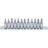 Bit-Einsatz-Satz | Antrieb Innenvierkant 6,3 mm (1/4") | Schlitz, Kreuzschlitz PH, Kreuzschlitz PZ | 12-tlg.