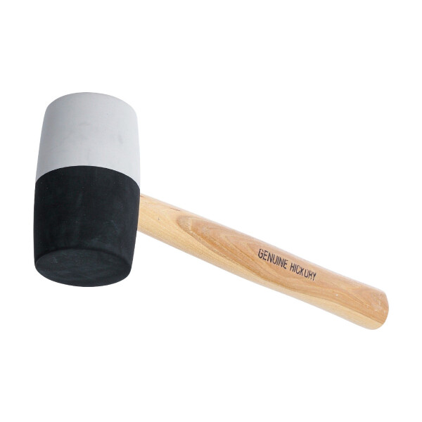 Gummihammer | Hickory-Stiel | schwarz-weißer Kopf | Ø 63 mm | 840 g