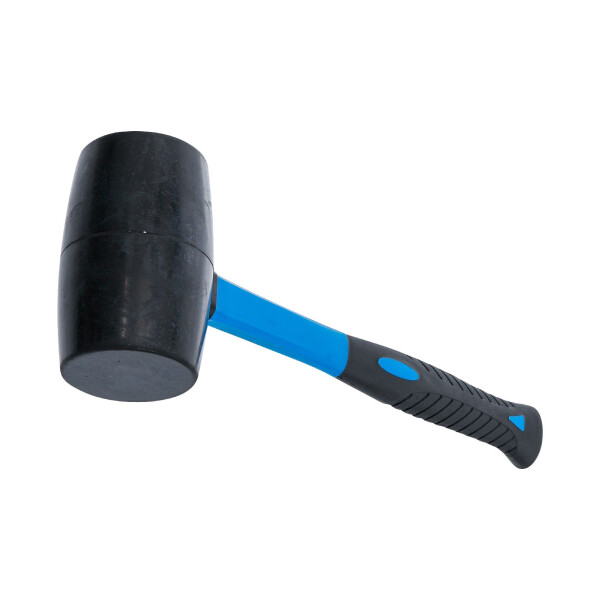 Gummihammer | Fiberglasstiel | schwarzer Kopf | Ø 70 mm | 900 g