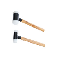 Schonhammer-Satz | Hickory-Stiel | rückschlagfrei | Ø 30 / 45 mm | 300 / 550 g | 2-tlg.