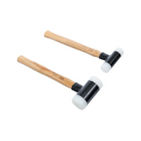 Schonhammer-Satz | Hickory-Stiel | rückschlagfrei | Ø 30 / 45 mm | 300 / 550 g | 2-tlg.