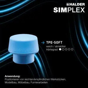 Aktionsbox, SIMPLEX-Schonhammer 50:40, TPE-soft / TPE-mid und SECURAL plus-Schonhammer | 3113s003