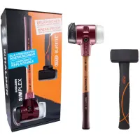 Aktionsbox, SIMPLEX-Schonhammer D80, Gummikomposition mit Standfuß / Superplastik und PICARD-Fäustel BlackTec® | 3027s023