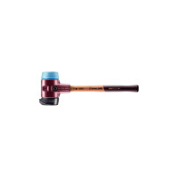 SIMPLEX-Schonhammer, Gummikomposition, mit Standfuß / TPE-soft; mit Tempergussgehäuse und hochwertigem Holzstiel | D=80 mm | 3012.280