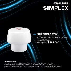 Aktionsbox, SIMPLEX-Schonhammer, TPE-soft / Superplastik plus Konturenlehre | 3117s004