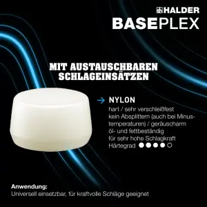 Aktionsbox Dreamteam Wartung, SUPERCRAFT-Schonhammer mit Hickorystiel und BASEPLEX-Schonhammer, Celluloseacetat / Nylon | 3366s001